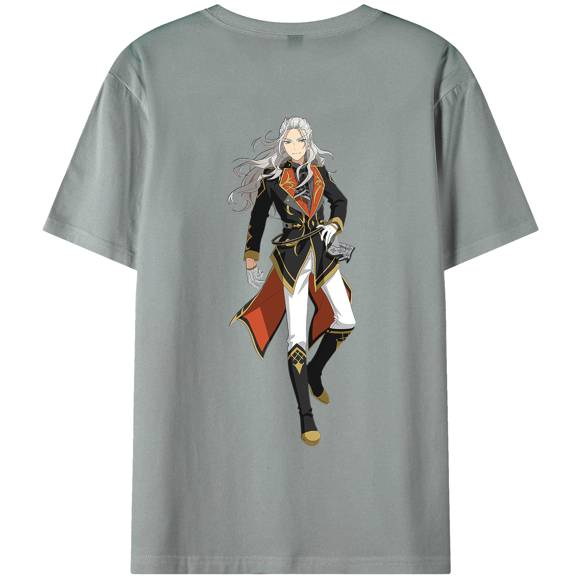 （画像用） あんさんぶるスターズ! Ensemble Stars 綿100％ メンズ半袖Tシャツ（バックプリント） 通気性